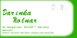 darinka molnar business card